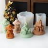 Flexible Silicone Mold Nordic House Shaped Candle Molds Scented Aromatherapy Making Mould Handmade Ornament Mould
