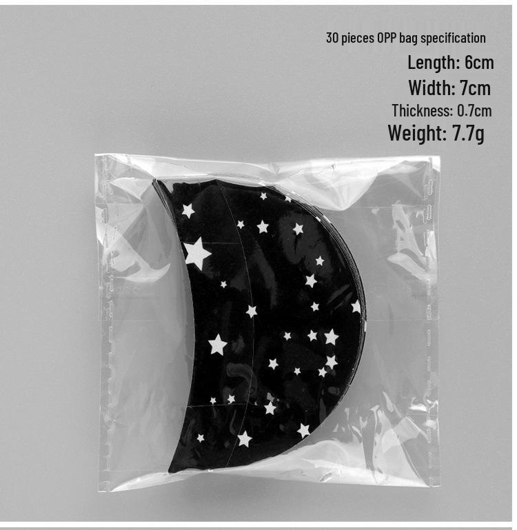 Black Eyeshadow Patches - 50 Non-Woven Makeup Eye Pads for Isolation and Beauty.