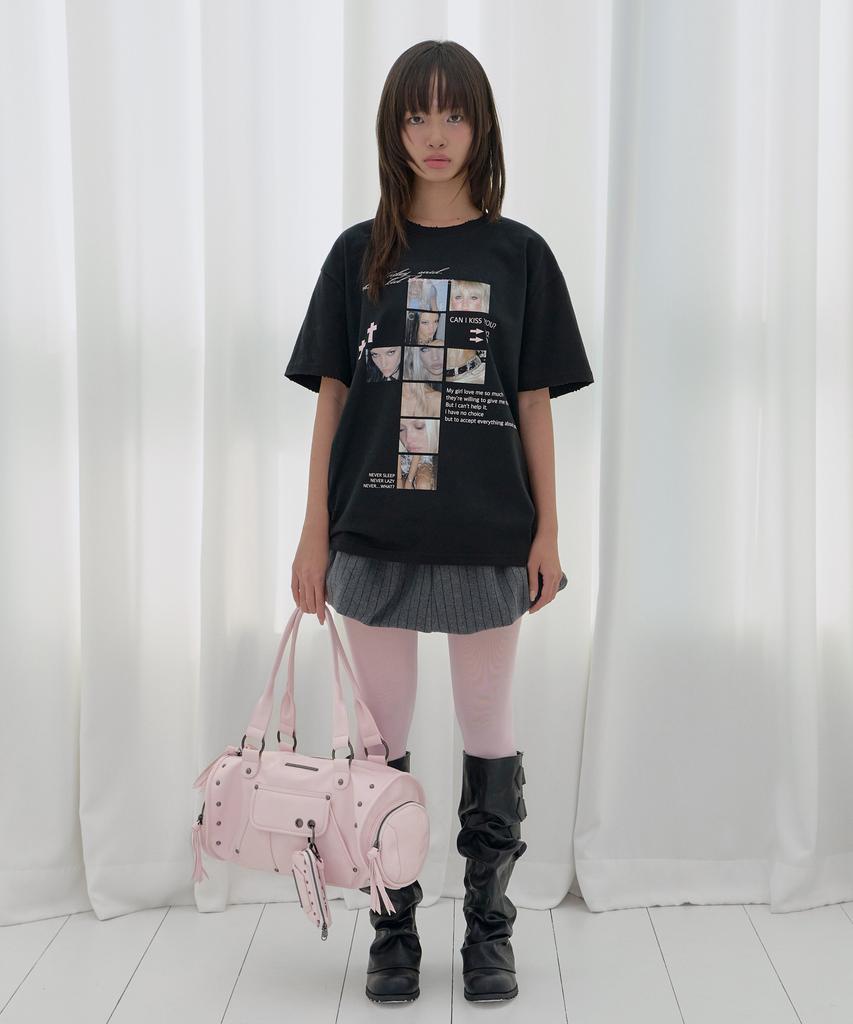 FANCY CLUB Damaged Fearless Tee (Black) F26Qb050