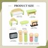 Wooden Dollhouse Furniture Set Doll House Accessories Room Kits Photography Prop Pretend Play Toy