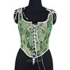 Butterfly Shoulder Strap Mesh Lace  Through Sexy Fishbone Corset  Desire Spicy Girl  Camisole Vest