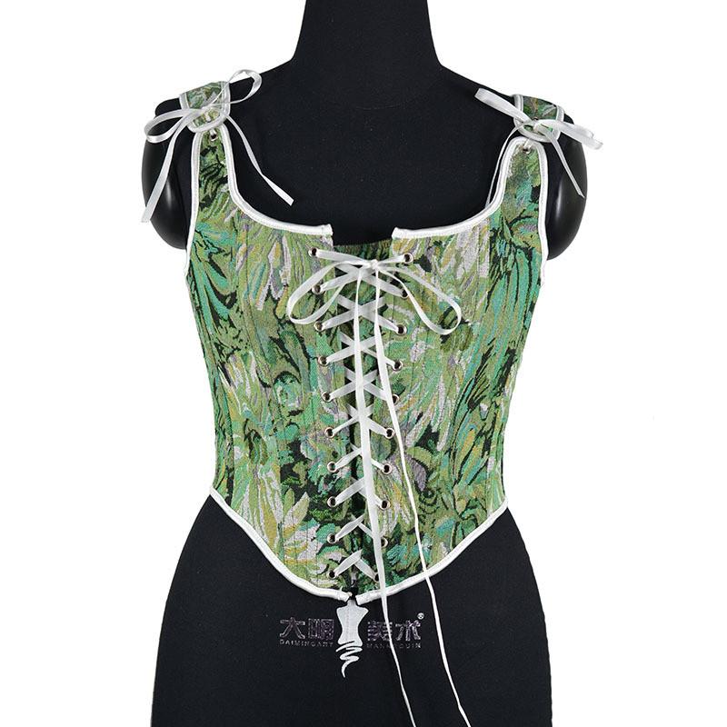 Butterfly Shoulder Strap Mesh Lace  Through Sexy Fishbone Corset  Desire Spicy Girl  Camisole Vest