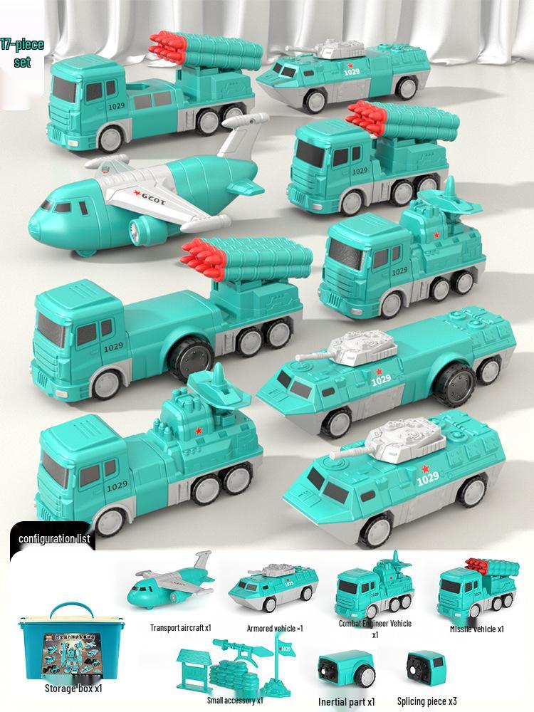 Magnetic Transforming Engineering Vehicle Toy for Boys