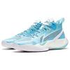 New LiNing SONIC 10 Cushioning Anti Slip And Wear Resistant Coverage Support Mid Top Basketball Shoes Men's Blue White ABAS069-2