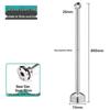 Extra Long Thick Stainless Steel Ceiling-Mounted Clothes Drying Rod Flange Bracket