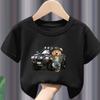 Hot Sale Teddy Bear Print  Childrens Clothing Tshirt Clothing Summer Casual Funny  Boys Baby Girls Tshirt Clothes Kids