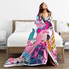 Alien Stage Anime Blankets  Flannel Awesome Warm Throw Blanket for Bedding Lounge Autumn/Winter,