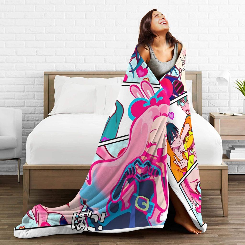 Alien Stage Anime Blankets  Flannel Awesome Warm Throw Blanket for Bedding Lounge Autumn/Winter,
