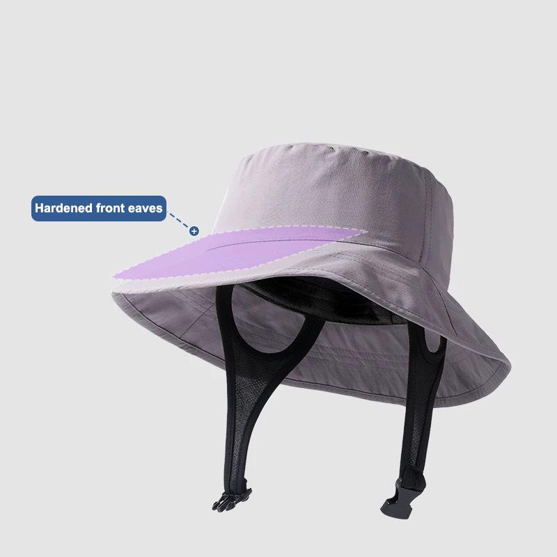 

Adjustable Windproof Sun Hat For Men Women UV Protection Wide Brim Fisherman Cap Breathable Outdoor Cycling Beach 1PC серый