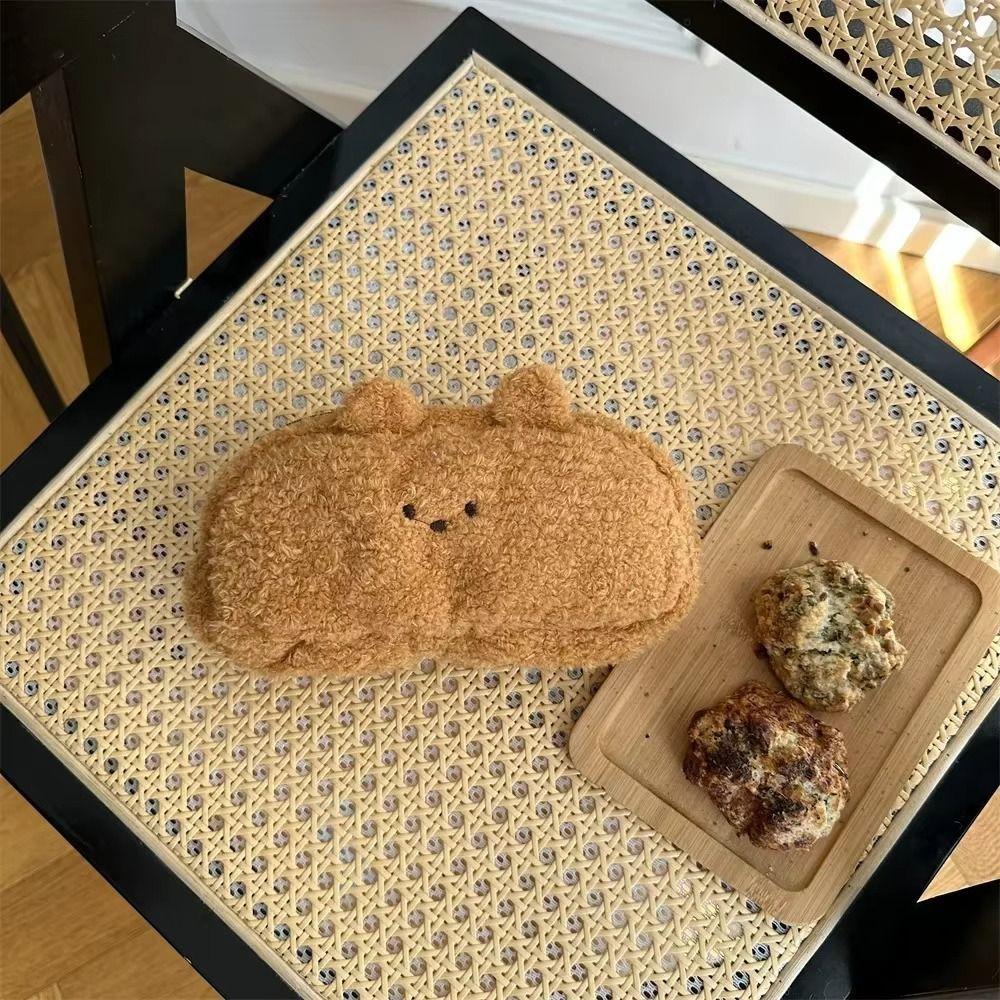 Large Capacity Plush Pen Bag Multifunctional Kawaii Cosmetic Pouch Cartoon Pencil Case  for Student