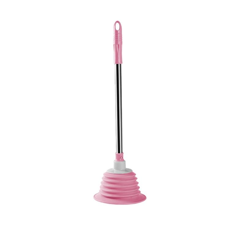 

JUSTINLAU Toilet Plungers Anti-clogging Sink Drain Pipeline Dredge Suction Cup Home Bathroom Sewer Unchoke Cleaning Supplies розовый
