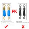 Rolling Rotating Fishing Gear Color Fast Link Silicone Swivels Connector Line Hook Fishing Floats
