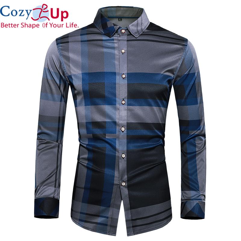 

Уютные деловые повседневные мужские рубашки, новые осенние мужские рубашки с длинным рукавом, модные клетчатые мужские классические рубашки XXXL синий