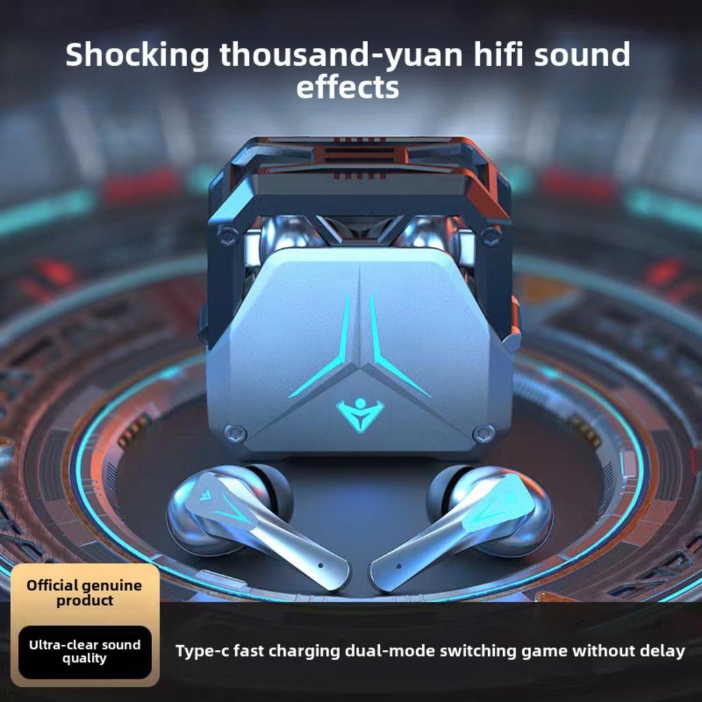 TWS Bluetooth Earphone, Wireless Headphones, Stereo True Wireless Earbuds, HiFi Sound with Ambient Light Headset Gamer