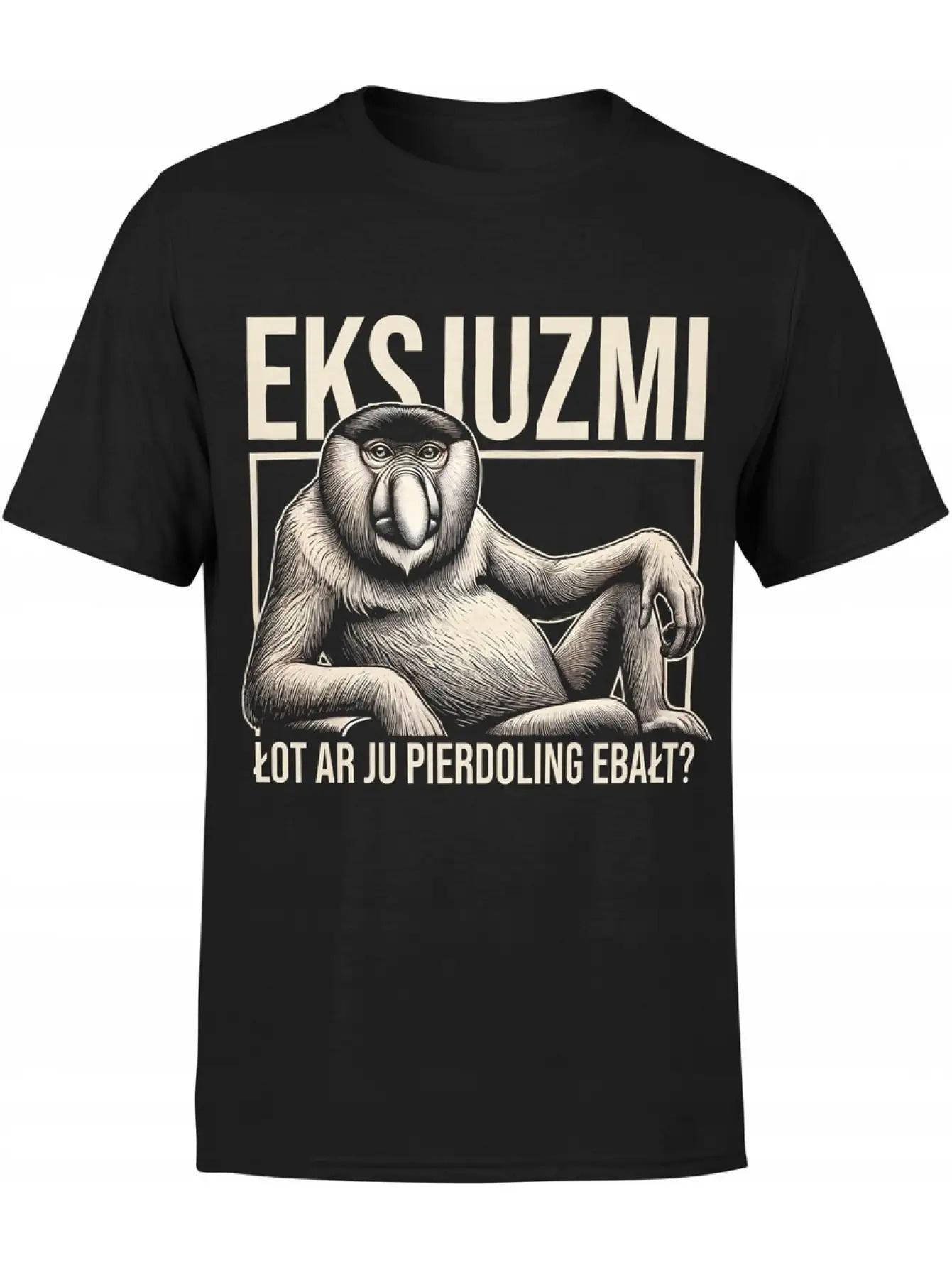 

Funny Polish Humor Men s T-Shirt - Janusz the Snail & Exkujzmi Polish Text Print XXXXL