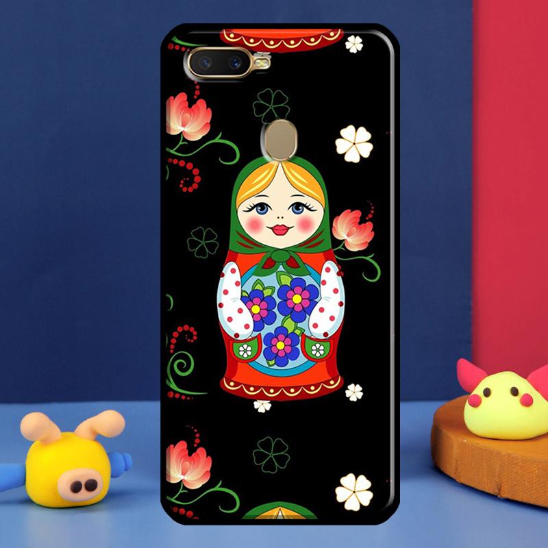 Russian Nesting Doll Case For Oppo A91 A5 A9 A16 A76 A96 A58 A78 A98 A52 A72 A74 A94 A54 S A57 A77 A15 A17 Cover