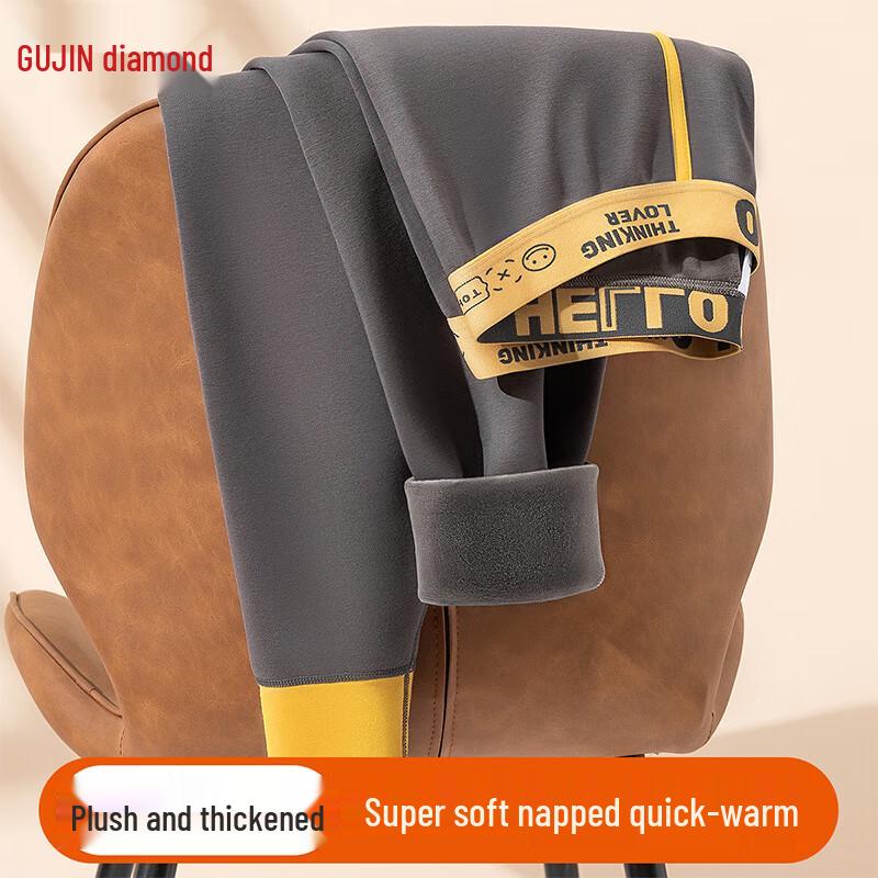 

GUJIN Мужские утепленные хлопковые термолеггинсы на флисовой подкладке 3XL