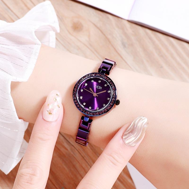 Light Luxury Medieval Women'S Watch, Exquisite Diamond-Encrusted Small Temperament Bracelet Watch, Women'S High-End Waterproof Quartz Watch