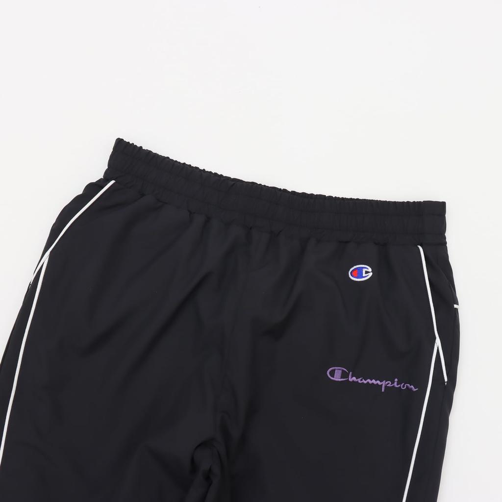 Champion Sports Long Polyester Recycled Logo Embroidery Women's Pants, CW-CSD02, Black, Warm, Windproof, Water-Repellent, Taffeta, Polyester,