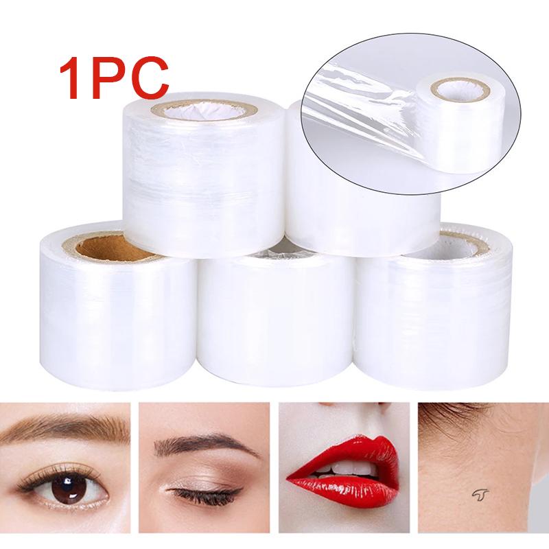 200m/Roll Clear Makeup Film Lip Eyebrow Tattoo Wrap Cover Eyelash Extension Glue Remover Lash Perm Lifting Film Microblade Tool