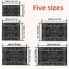 Vintage Mechanical Building Blueprint Black White Trendy Table Cover, Heat Resistant Stain Proof Cloth For Home Daily Dinner