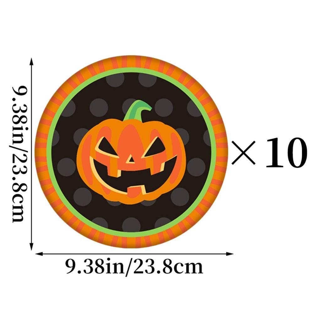 10st Simulering Halloween Engångs Porslin Halloween Fest Dekoration Tillbehör