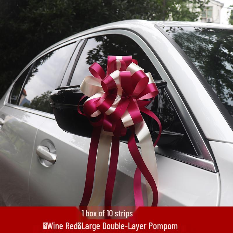 Large Wedding Car Ribbon Decoration for Bridal Team