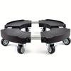 Heavy-Duty Plant Caddy with 8 Lockable Casters - Adjustable Rolling Stand, for Indoor/Outdoor Large Plants & Flower Pots