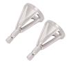 2pcs Deburring External Chamfer Tool 6 Slots Cr12MoV Remove Burr Repairs Tool for Stainless Steel Silver