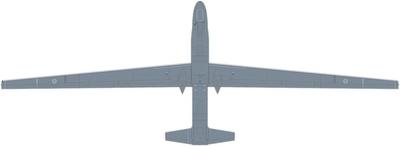 PLATZ 1/72 Scale Model Kit of the Air Self-Defense Force RQ-4B Global Hawk Misawa Air Base Reconnaissance Squadron AC-106 with Etched Parts (Airplane)
