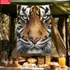 2D Flat Printing1Pc Tiger Face Wall Tapestry Wildlife Animal Art Home Decor