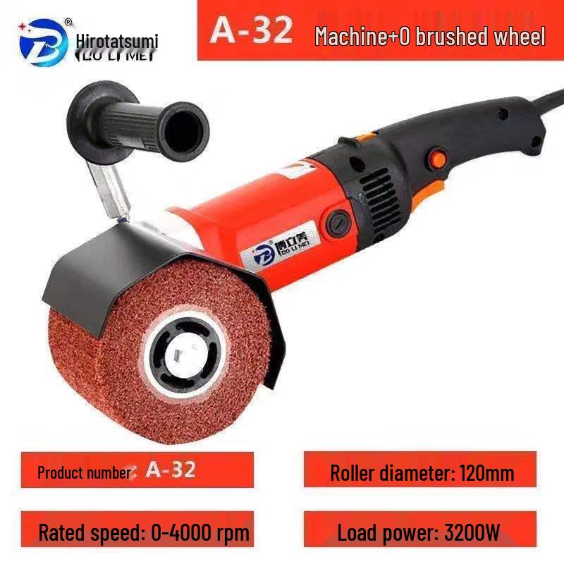 Hot Selling Stainless Steel Handheld Electric Polisher: Rust Remover & Mirror Surface Metal/Wood Wire Drawing Machine