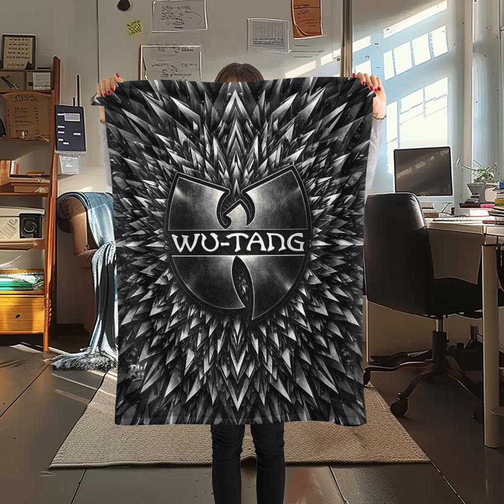Wu‑Tang Clan Flannel Blanket, High quality Comfortable for All Seasons, Home Decor, Warmth and Comfort