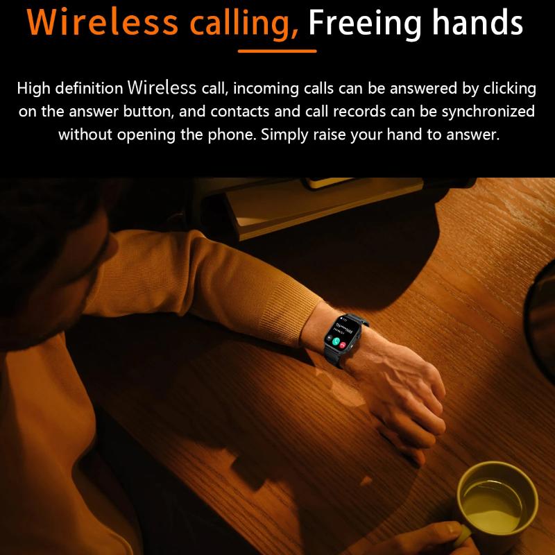 2025 Nowy Męski Smartwatch Latarka 2.01" HD Duży Ekran Głos AI Połączenie Bluetooth Zegarki Sportowe Monitor Zdrowia Smartwatch Kobiety