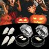 Halloween Vampire Teeth Fangs DIY Cosplay Dentures Props Resin False Teeth with Solid Glue for Masquerade Party Cosplay Costume
