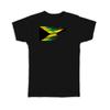 Gift T-Shirt : Jamaica Flag Modern Country Expat