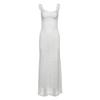 KD European and American wind spring new women's clothing suspender long dress sexy slim solid color dress