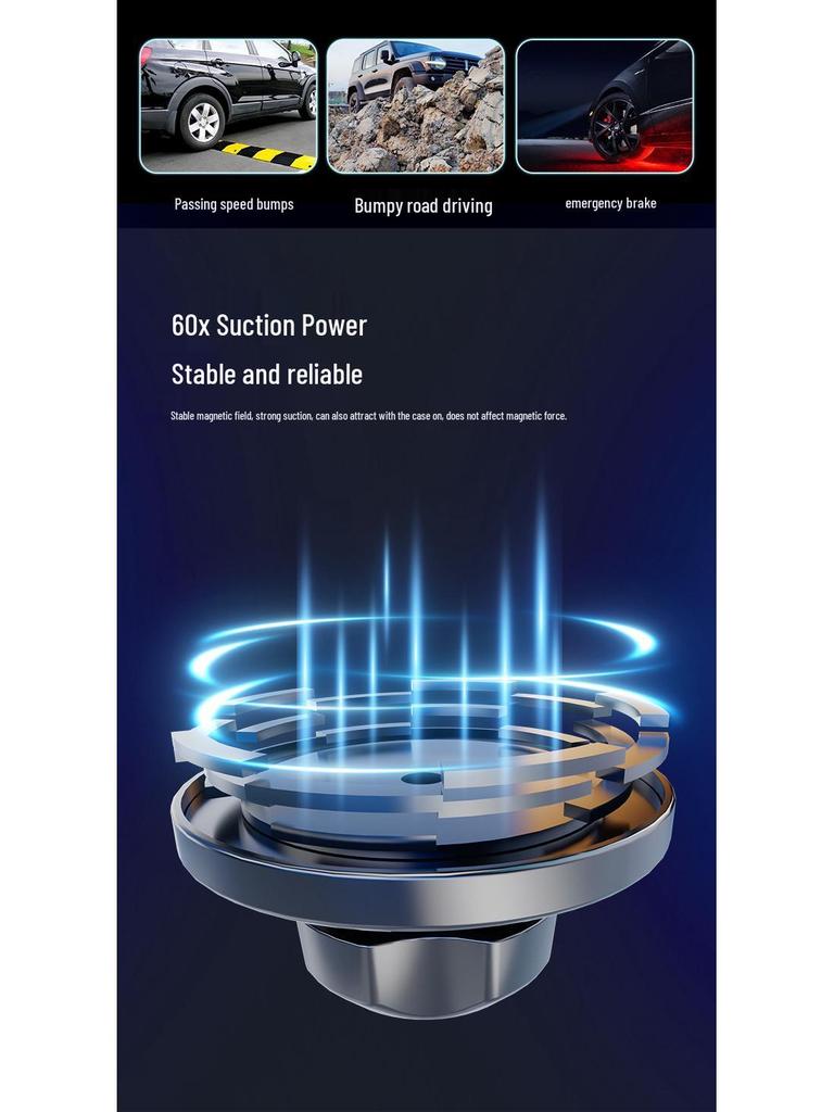 Magnetic Car Phone Holder - Clip-on for Navigation & MagSafe Air Vent Mount