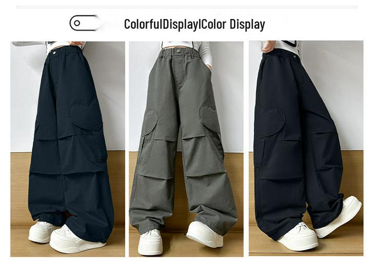 Mädchen Cargo Hose mit weitem Bein - Kollektion Frühling/Herbst 2025