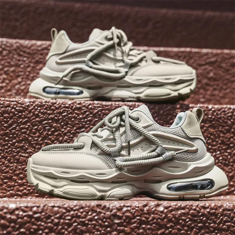 New Classic Men's Shoes Versatile Thick soled Casual Shoes Breathable and Comfortable Running Sports Shoes sneakers men