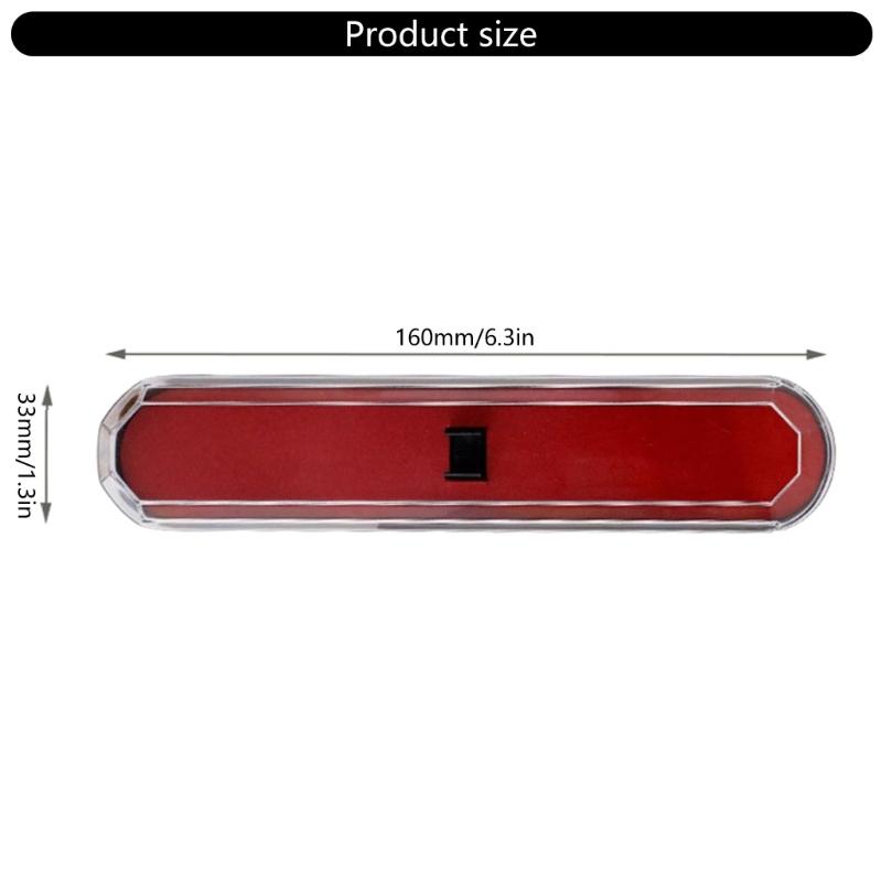 Clearly View Pen Box Compactly Rectangular Transparent Box For Pen Pencils Erasers School Office Organizers