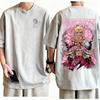 Tričko One Piece Doflamingo Unisex Gotické Anime Grafický Potisk Čistá Bavlna Kulatý Výstřih Ležérní Street Fashion Topy Pro Muže Ženy