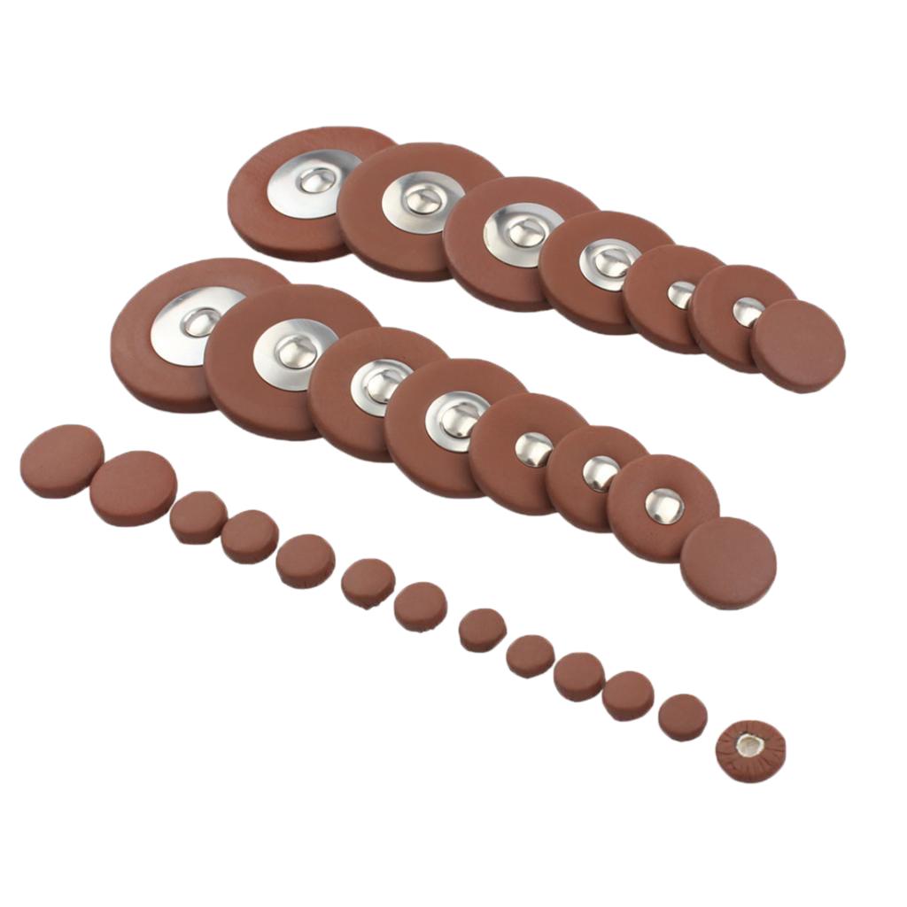 Buy 28 Pieces Soprano Saxophone Pads Sax Leather for Wind Woodwind Parts at affordable prices