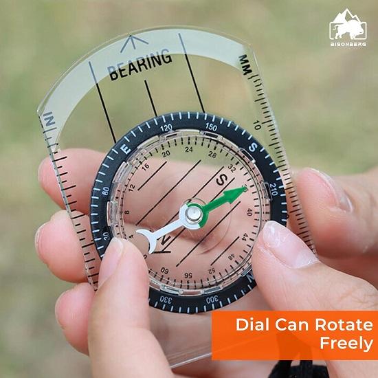 High Accuracy Waterproof Military Compass Suitable for Camping Hiking, Climbing, Traveling
