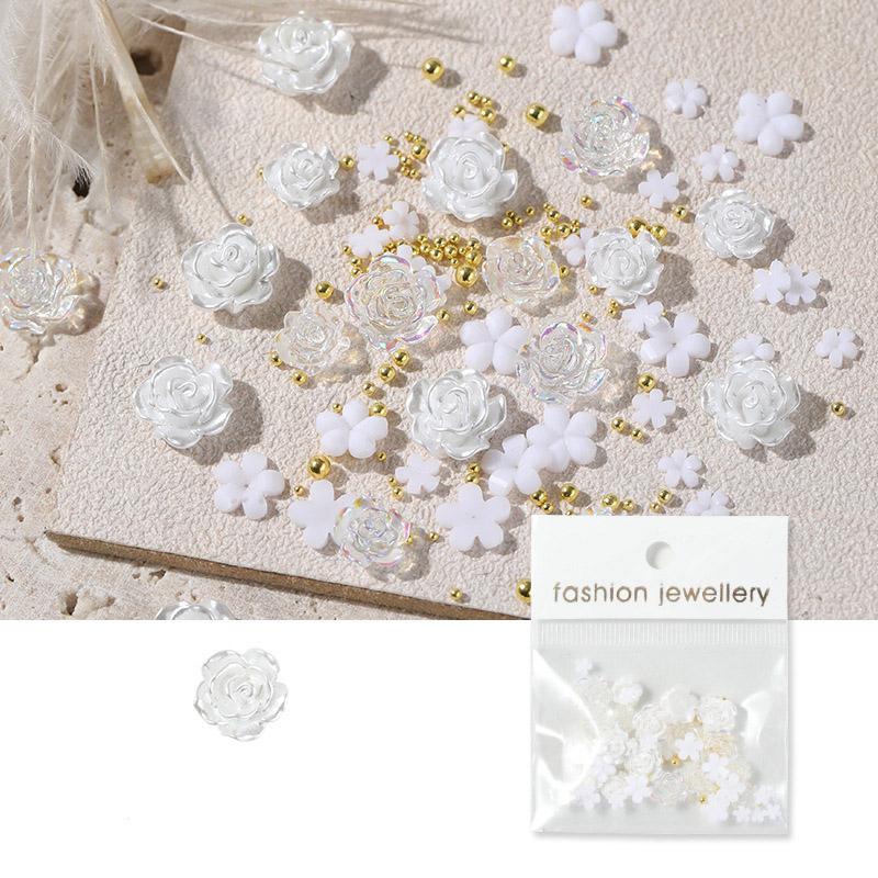 Nagelkunst Kamelie Schmuck Harz Blume Nageldekoration Nagelkunst Schmuck Zubehör