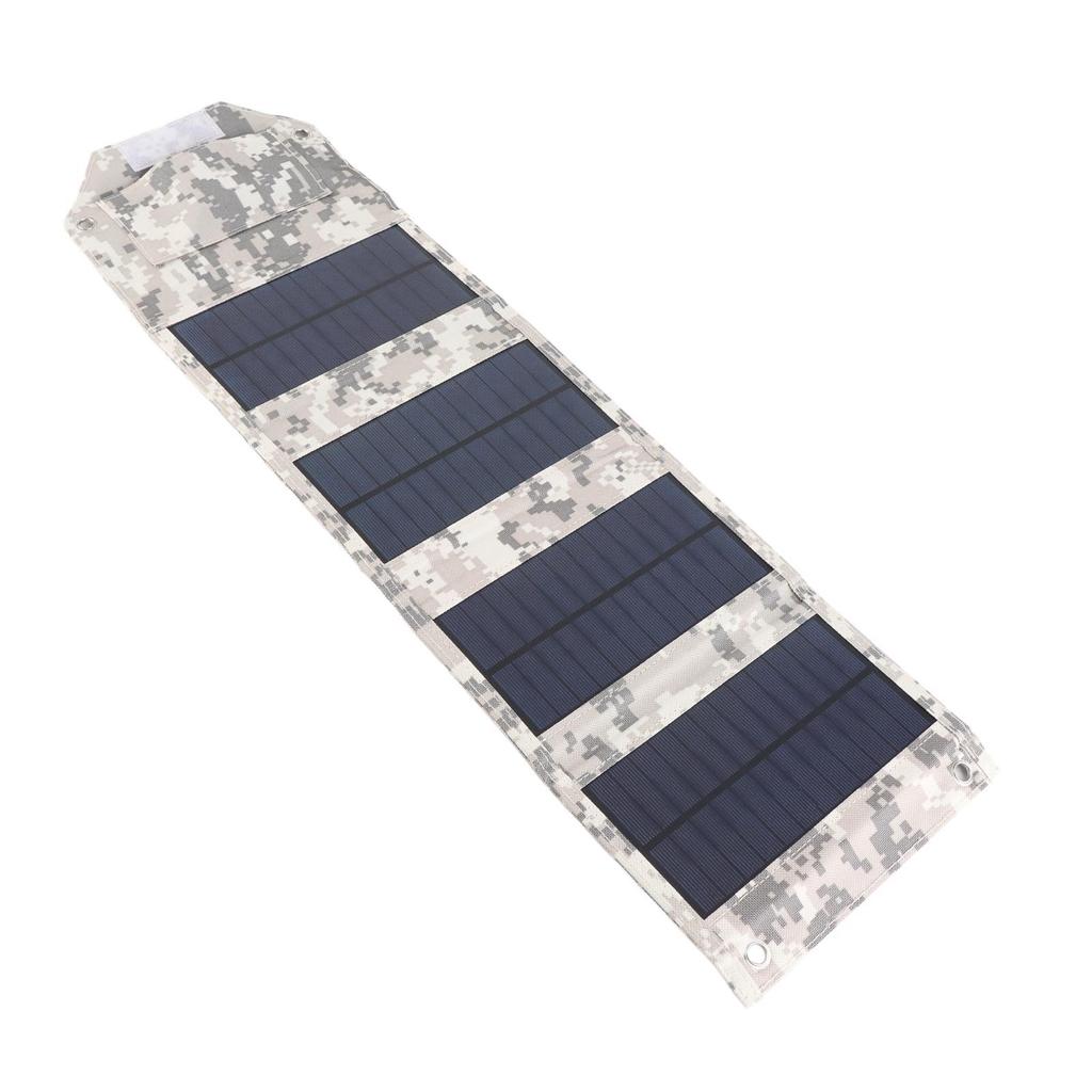 10W Bärbar Solpanel Laddare 5V 2A Vikbar Solladdare IP67 Vattentät för Smartphones