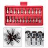 46pcs/set Carbon Steel Combination Wrench Batch Head Ratchet Socket Household Car Repair Tool