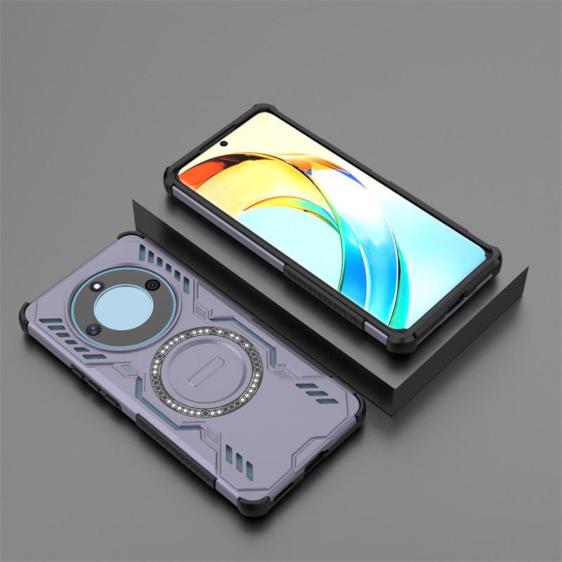 Pouzdro pro Honor X9b Pouzdro pro Honor X9b Pancéřované PC proti nárazu Magnetická adsorpce Bezdrátové nabíjení Zadní kryt pro Pouzdro pro Honor X9b 6,78 palce