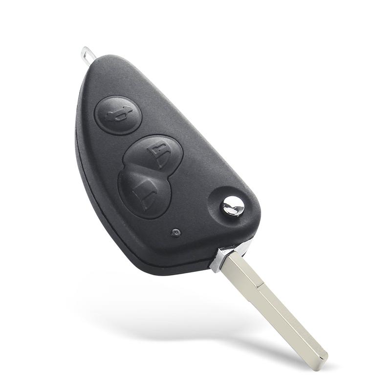 KEYYOU 2/3 Buttons Flip Key Shell For Alfa Romeo 147 156 166 GT Remote Folding Car Key Case Replacement Fob With SIP22 Blade