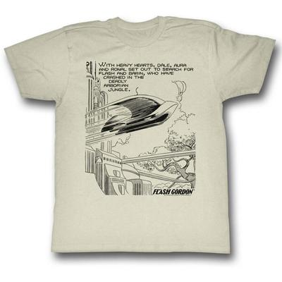 Flash Gordon Srdce Vintage Bílé Unisexové tričko